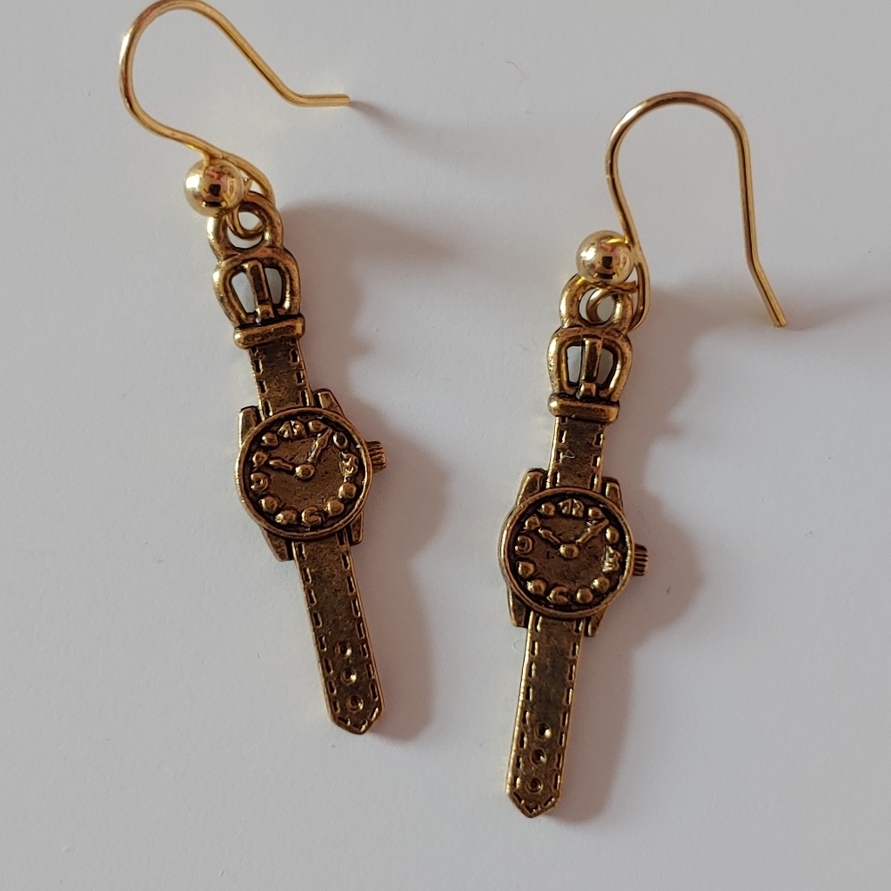 Wristwatch earrings